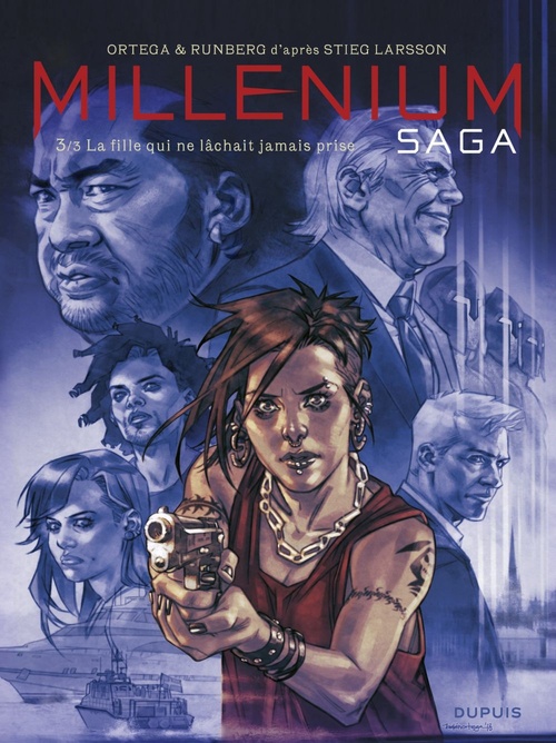 Couverture ebook de Millénium saga - Tome 3 - La fille qui ne lâchait jamais prise, de Sylvain Runberg, Belén Ortega
