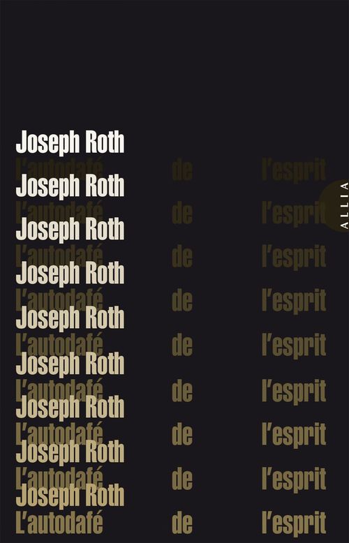 ebook cover of L'Autodafé de l'esprit, by Joseph Roth