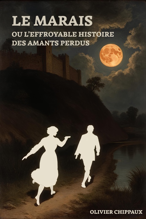 Couverture ebook de Le Marais ou l'Effroyable Histoire des amants perdus, de Olivier Chippaux