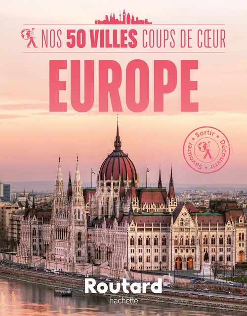 Couverture ebook de Nos 50 villes coups de coeur en Europe, de Collectif