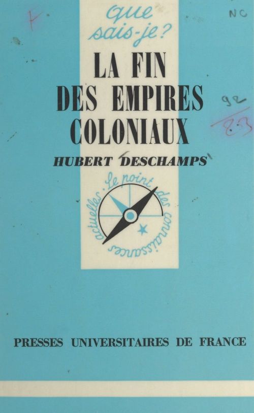 ebook cover of La fin des empires coloniaux, by Hubert Deschamps