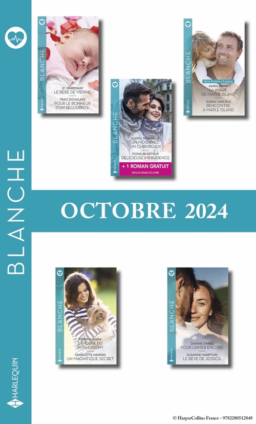 Couverture ebook de Pack mensuel Blanche - 10 romans + 1 titre gratuit (Octobre 2024), de Collectif