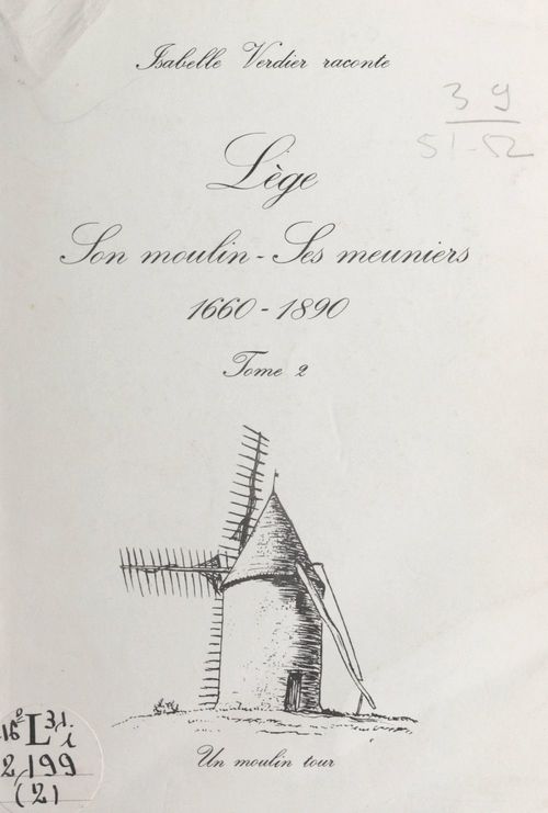 ebook cover of Lège, son moulin, ses meuniers, 1660-1890 (2), by Isabelle Verdier