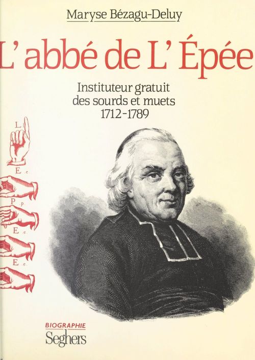 Couverture ebook de L'abbé de l'Épée, de Maryse Bézagu-Deluy