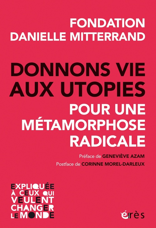 Couverture ebook de Donnons vie aux utopies, de Fondation Danielle Mitterrand