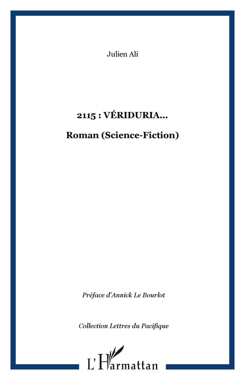 Couverture ebook de 2115 : Vériduria..., de Julien Ali