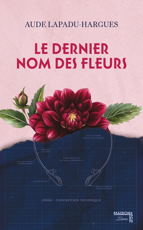 Couverture ebook de Le dernier nom des fleurs, de Aude Lapadu Hargues
