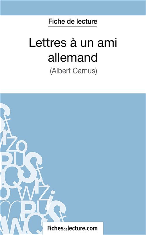 ebook cover of Lettres à un ami allemand, by Fichesdelecture.Com, Hubert Viteux