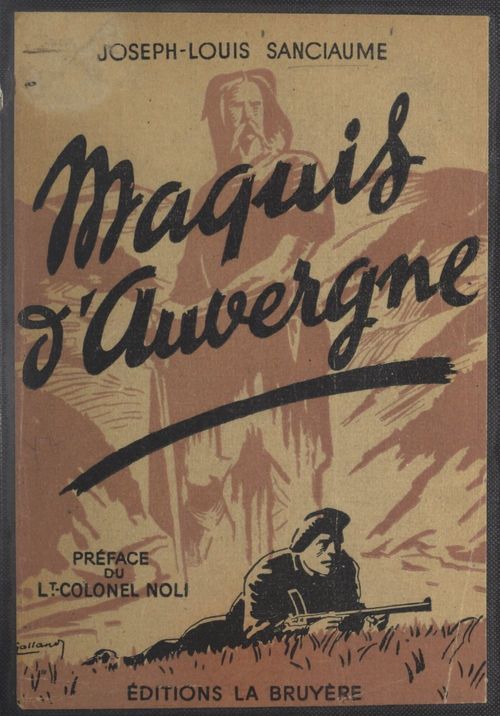 Couverture ebook de Maquis d'Auvergne, de Joseph-Louis Sanciaume