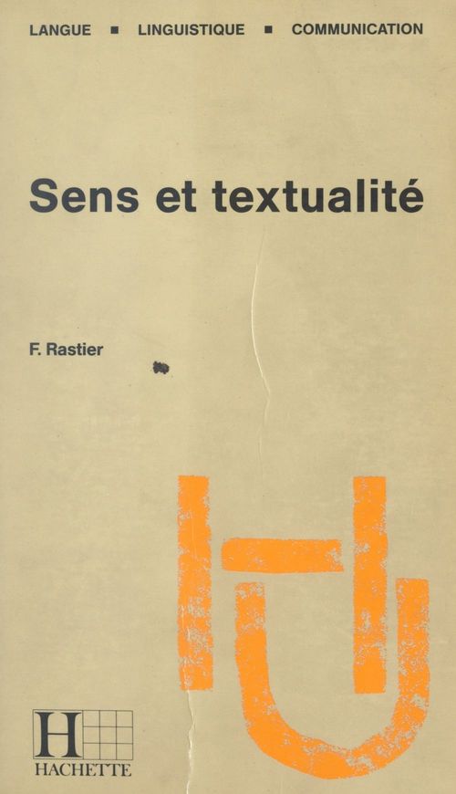 Couverture ebook de Sens et textualité, de François Rastier