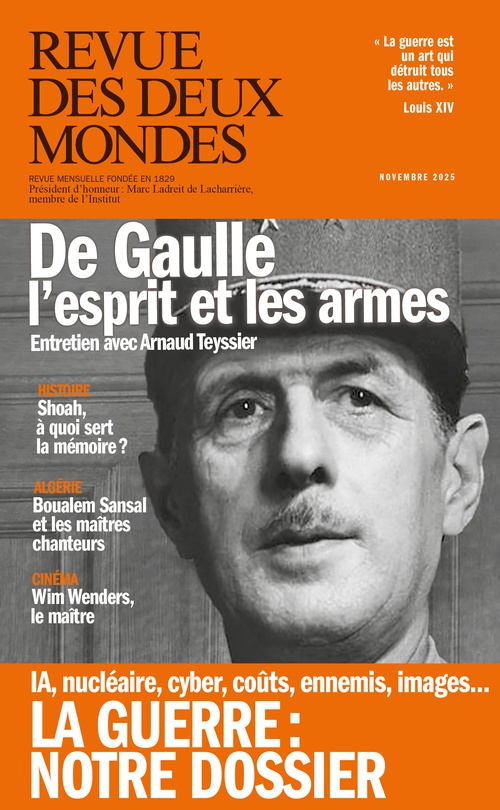 Couverture ebook de Revue des Deux Mondes novembre 2025, de Collectif