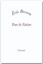 ebook cover of Pour la nation, by Eric Besson