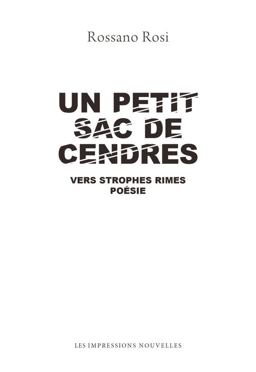 ebook cover of Un Petit Sac de Cendres, by Rossano Rosi