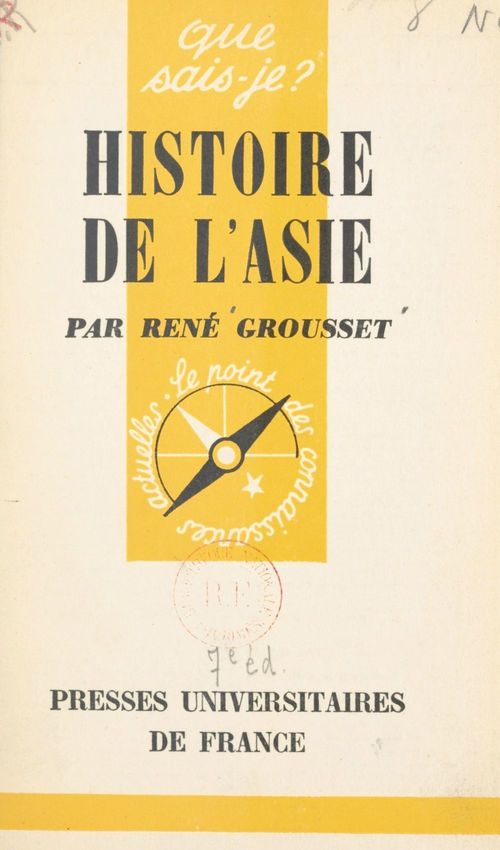 ebook cover of Histoire de l'Asie, by René Grousset