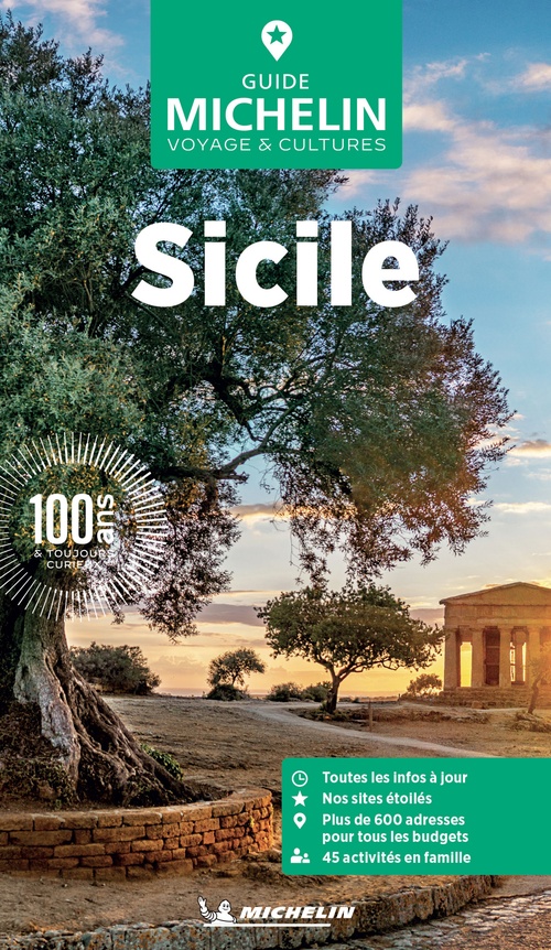Couverture ebook de Guide Vert Sicile, de Collectif Michelin
