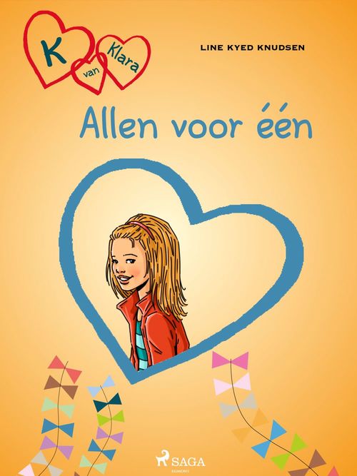 ebook cover of K van Klara 5 - Allen voor één, by Line Kyed Knudsen