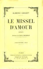 Couverture ebook de Le missel d'amour, de Albéric Cahuet