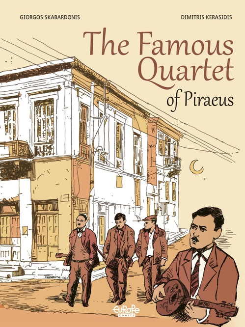Couverture ebook de The Famous Quartet of Piraeus, de Giorgos Skabardonis