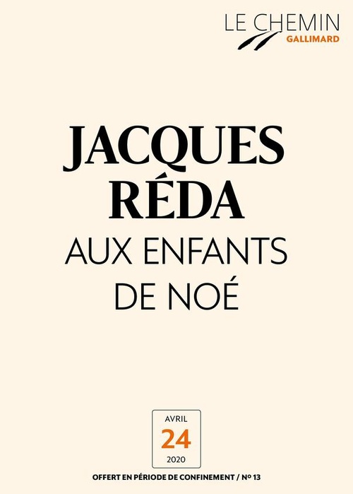 Couverture ebook de Le Chemin (N°13) - Aux enfants de Noé, de Jacques Reda