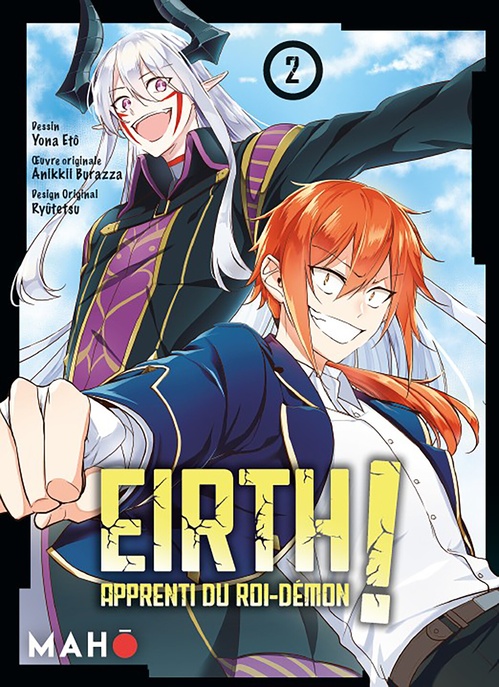 Couverture ebook de Eirth, Apprenti du roi démon T02, de Yona Etô, Burazzaa Anikkii, Ryutetsu