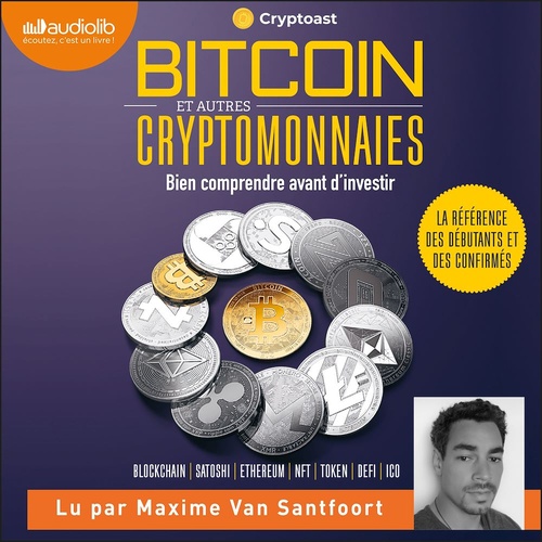 Couverture audiobook de Bitcoin et autres cryptomonnaies, de Cryptoast