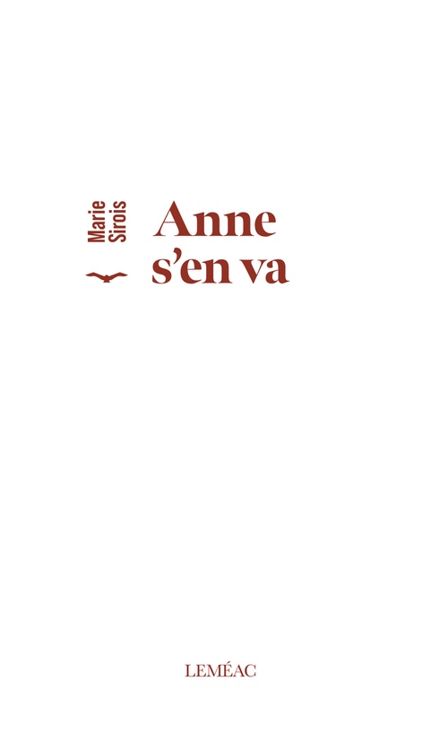 Couverture ebook de Anne s'en va, de Marie Sirois