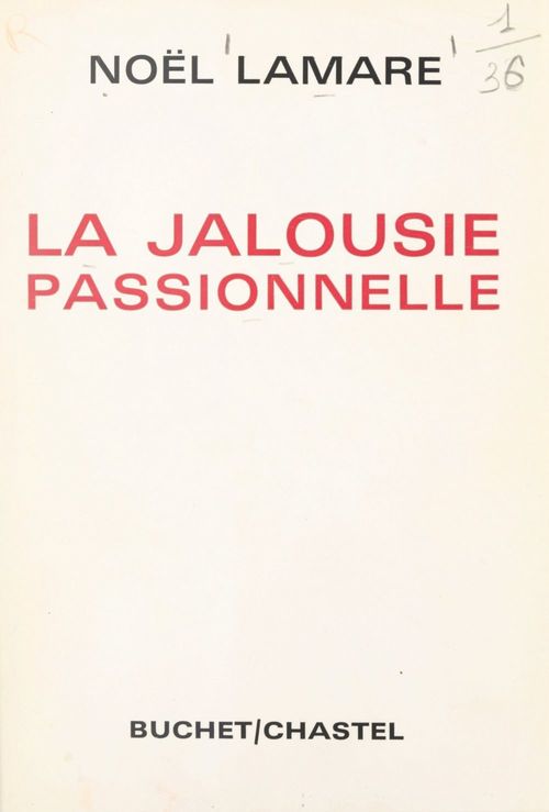 ebook cover of La jalousie passionnelle, by Noel Lamare
