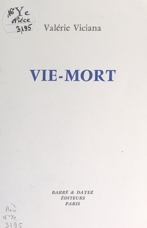 Couverture ebook de Vie-mort, de Valerie Viciana
