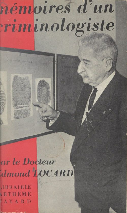 Couverture ebook de Mémoires d'un criminologiste, de Edmond Locard