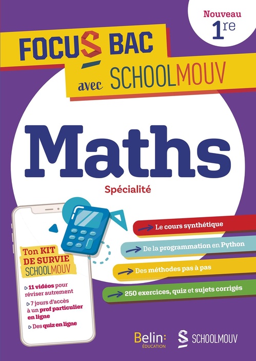 Couverture ebook de Focus BAC : Maths - Spécialité Première, de Fayçal Assad, Nicolas Galfard