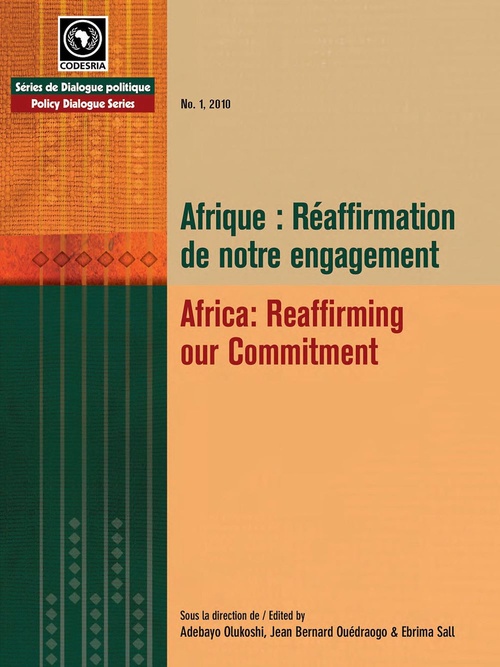 ebook cover of Afrique réaffirmation de notre engagement, by Adebayo Olukoshi, Jean Bernard Ouédraogo, Ebrima Sal