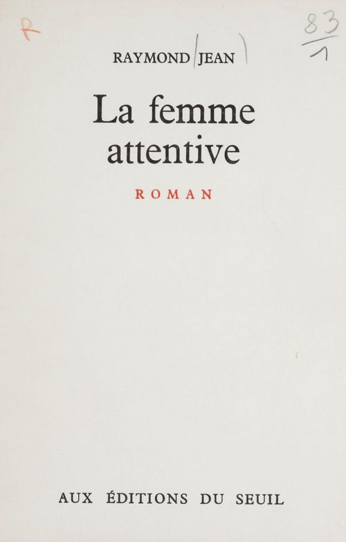Couverture ebook de La femme attentive, de Jean Raymond