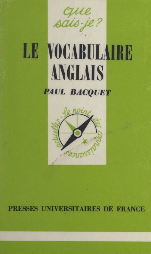 ebook cover of Le vocabulaire anglais, by Paul Bacquet