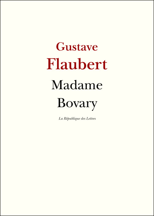 ebook cover of Madame Bovary, by Gustave Flaubert