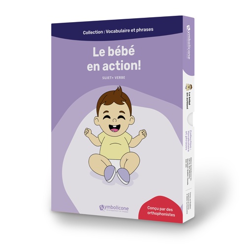Couverture ebook de Le bébé en action!, de Karine Ross, Caroline Martin