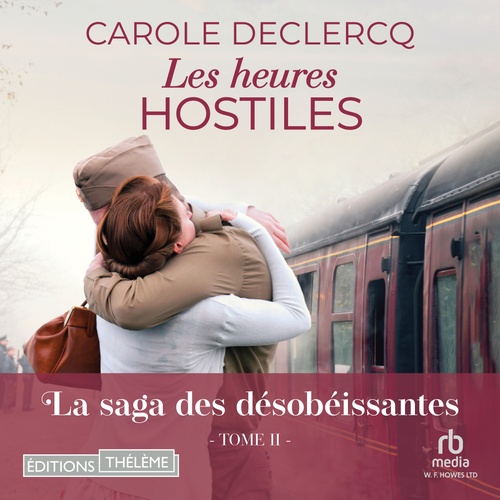 audiobook cover of Les heures hostiles, by Carole Declercq
