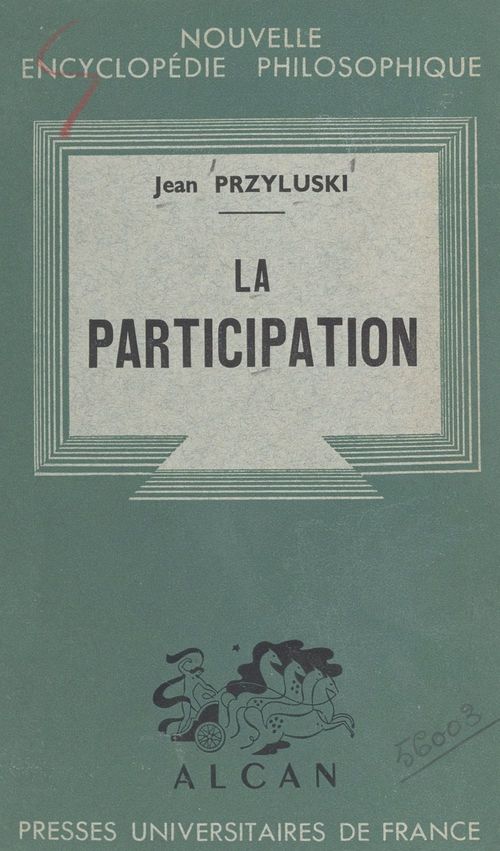 ebook cover of La participation, by Jean Przyluski