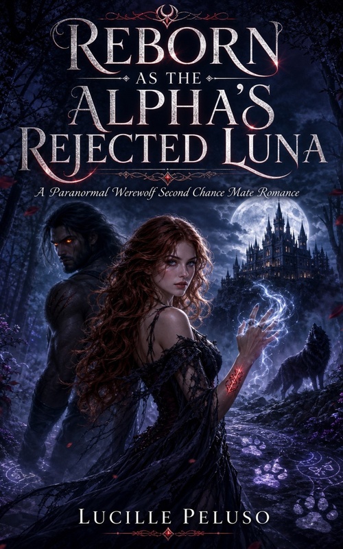 ebook cover of Reborn as the Alpha's Rejected Luna, by Lucille Peluso