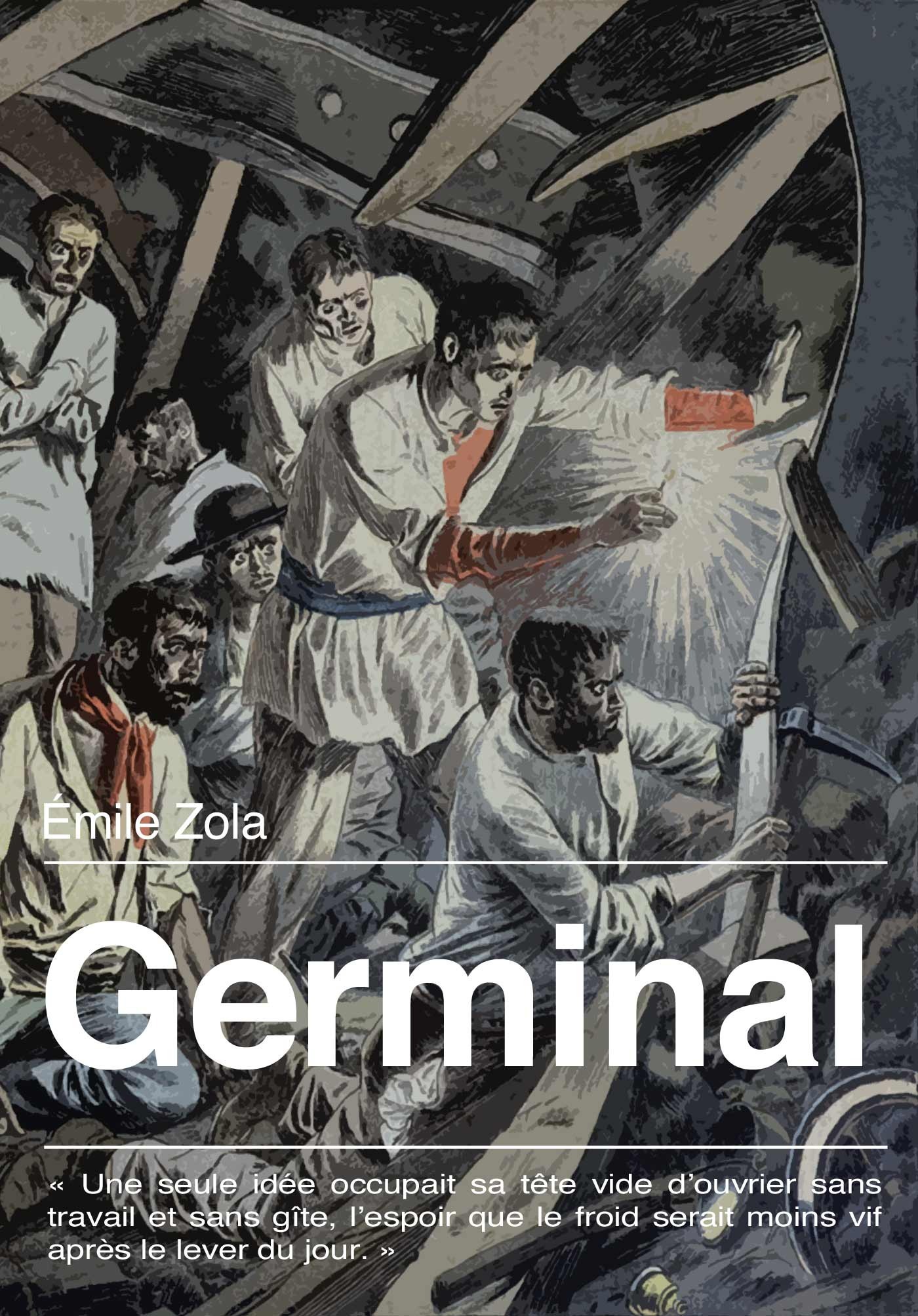 ebook cover of Germinal, by Emile Zola