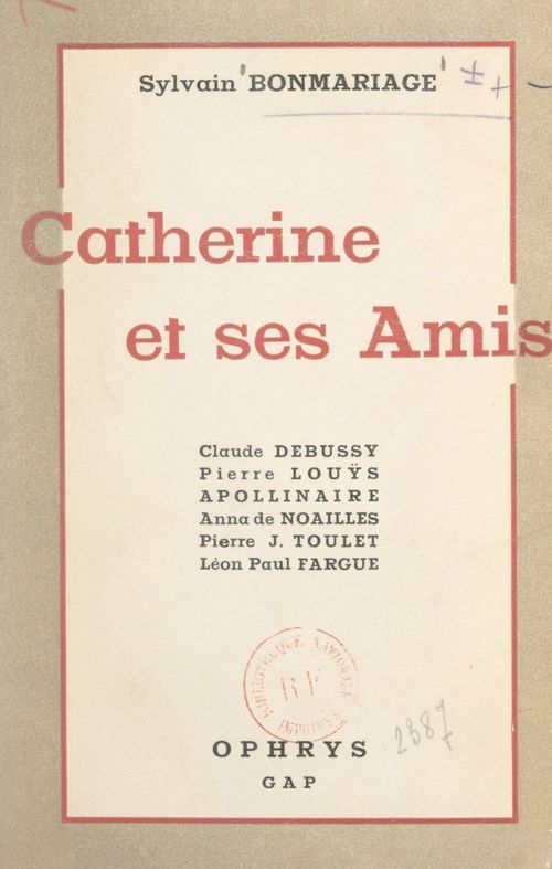 Couverture ebook de Catherine et ses amis, de Sylvain Bonmariage