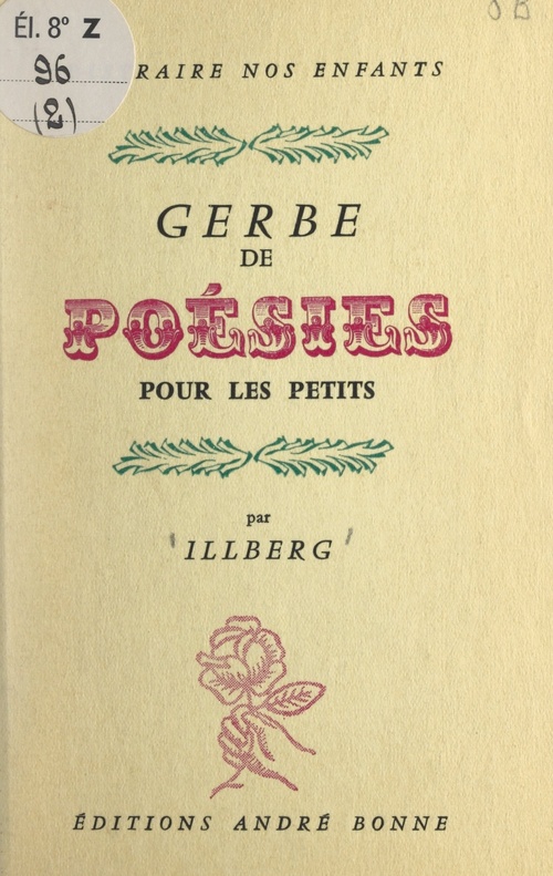 Couverture ebook de Gerbe de poésies pour les petits, de G. Illberg