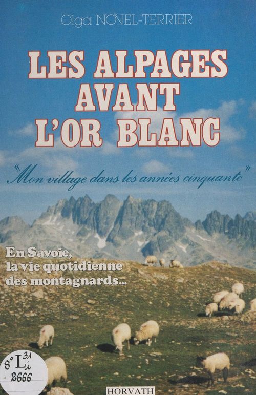 Couverture ebook de Les alpages avant l'or blanc, de Olga Novel-Terrier