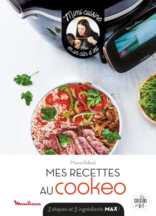 Couverture ebook de Mimi cuisine en un clin d'oeil au Cookeo, de Marine Rolland