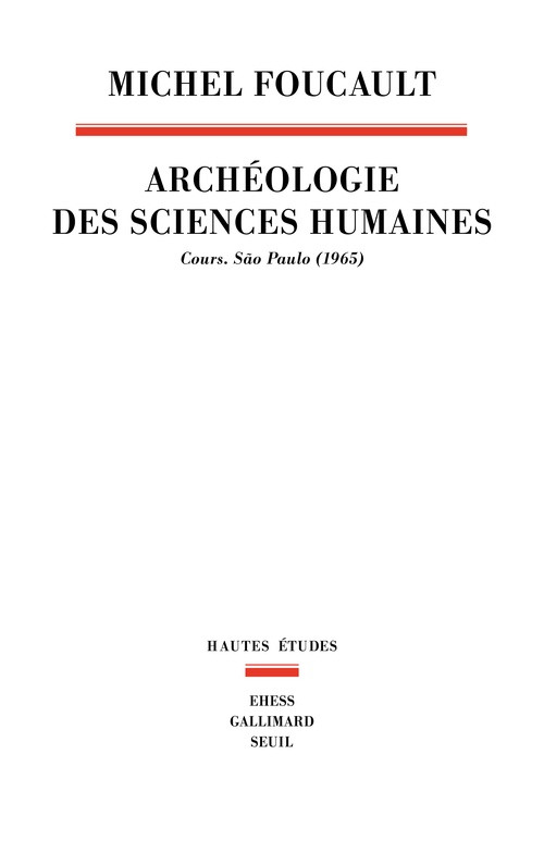 Couverture ebook de Archéologie des sciences humaines, de Michel Foucault