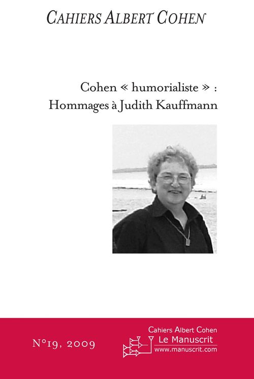 ebook cover of Cahiers Albert Cohen N°19, by Philippe Zard