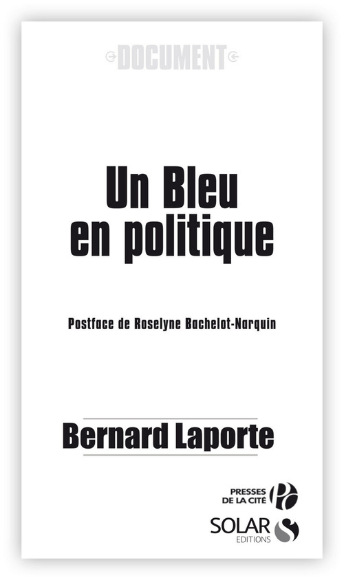 ebook cover of UN BLEU EN POLITIQUE, by Laporte