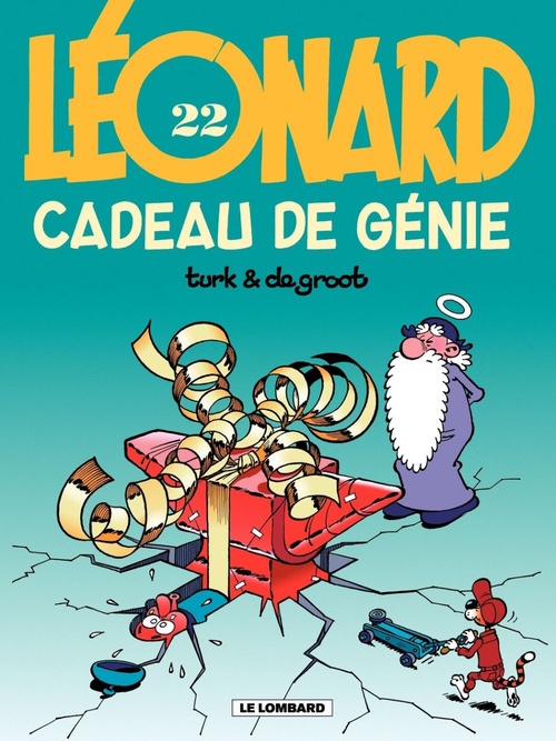 Couverture ebook de Léonard - Tome 22 - Cadeau de génie, de Bob de Groot, Turk