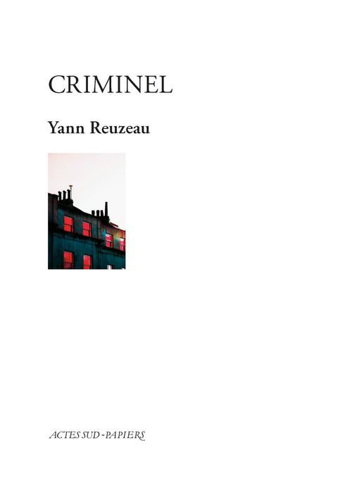 ebook cover of Criminel, by Yann Reuzeau