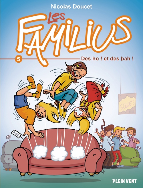 Couverture ebook de Les Familius, des oh ! et des bah !, de Nicolas Doucet
