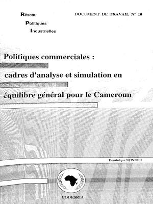 Couverture ebook de Politiques commerciales, de Dominique Njinkeu